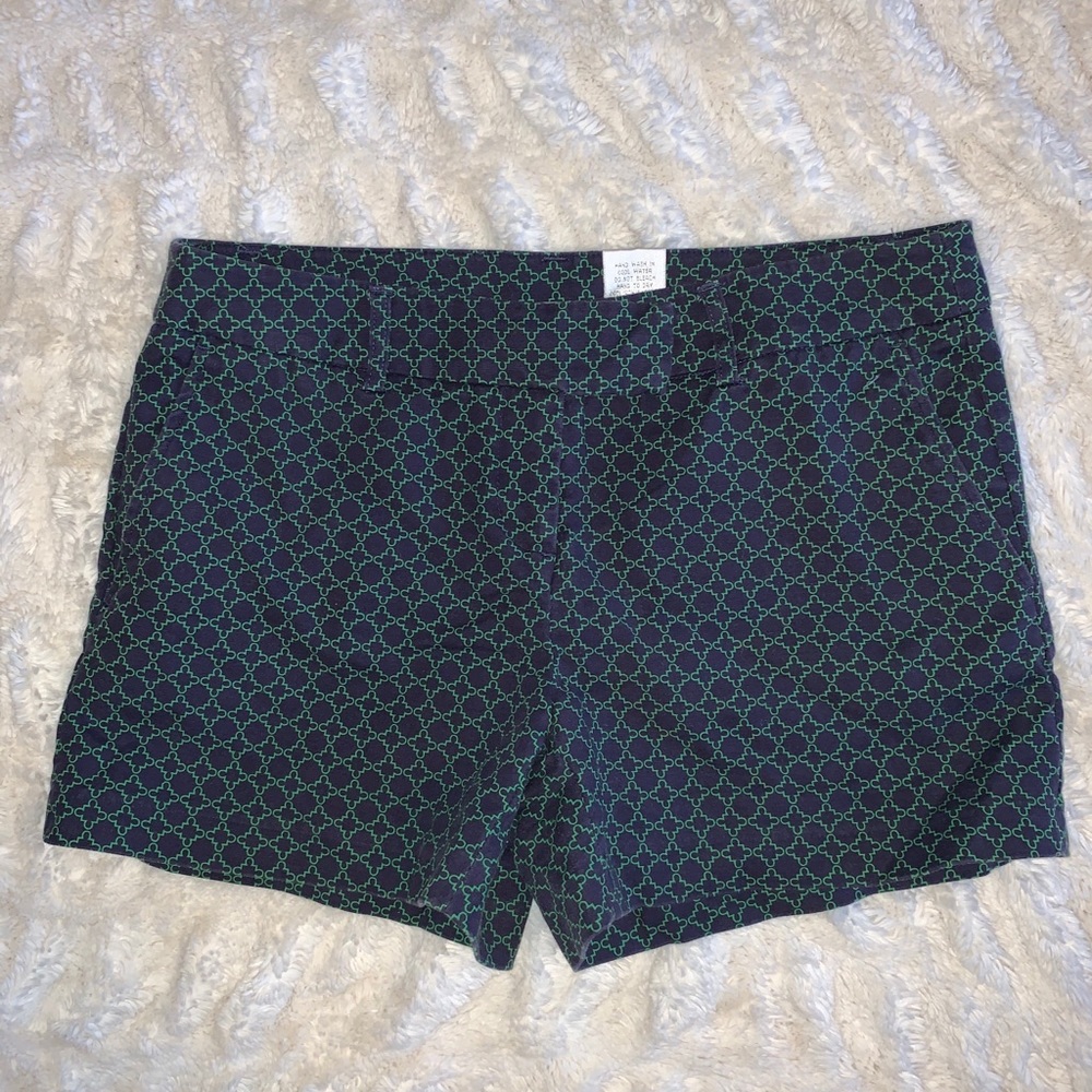 Navy and Green Shorts